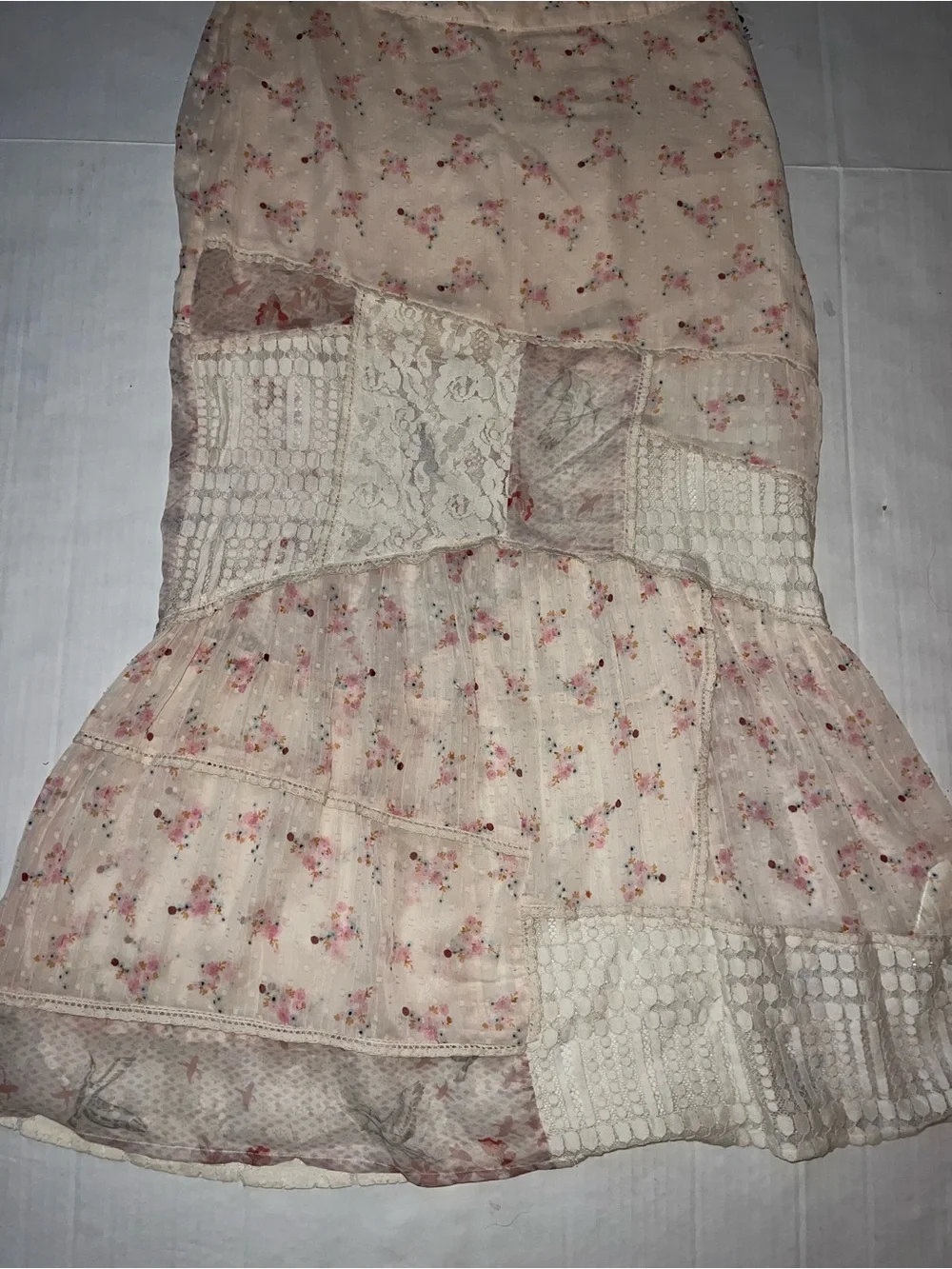 NWOT Free People Daniela Lace Maxi Skirt size L